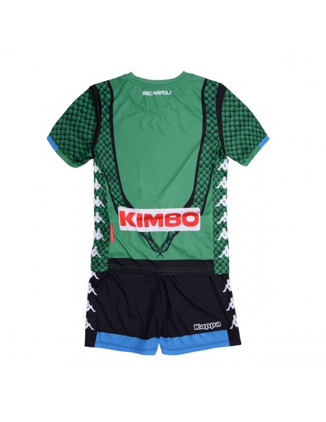 KIT GRIGIO VERDE PORTIERE BAMBINO SSC NAPOLI 2018 2019