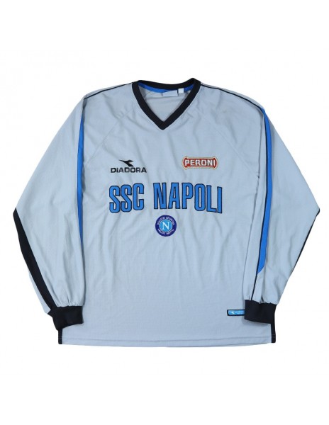 2000/2001 WHITE DIADORA NAPOLI LS SHIRT