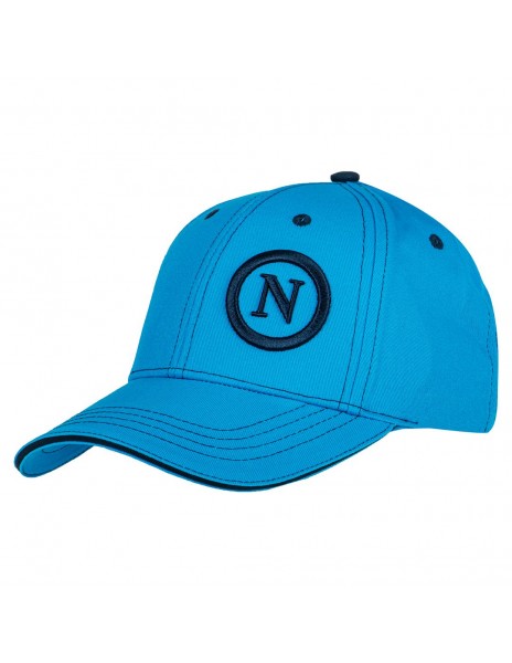 Cappello baseball azzurro SSC Napoli Enzo Castellano.