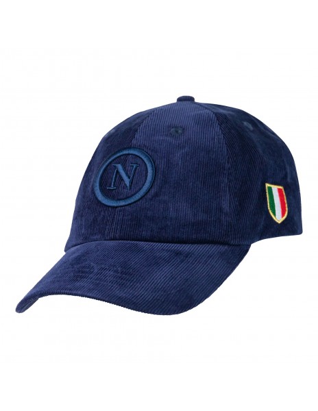 SSC Napoli blue velvet baseball cap...