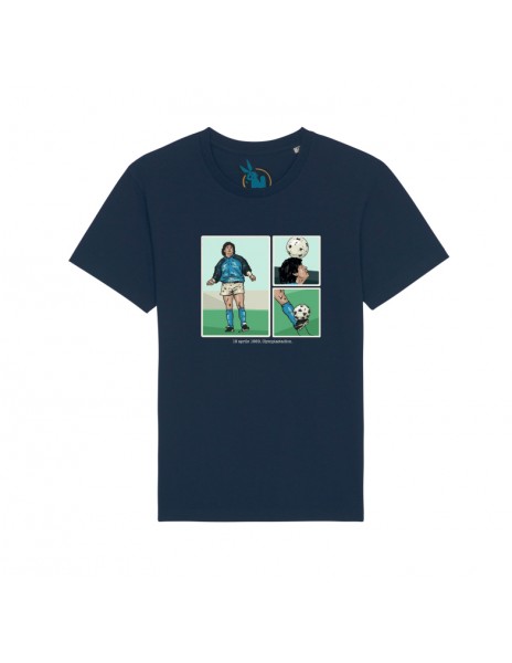 T-Shirt Napoli Maradona Blu Donna