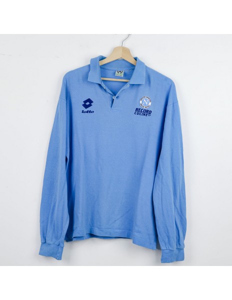 1995/1996 Napoli Lotto Long Sleeve Polo