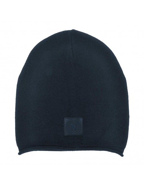 SSC Napoli Blue Wool Hat with Leather...