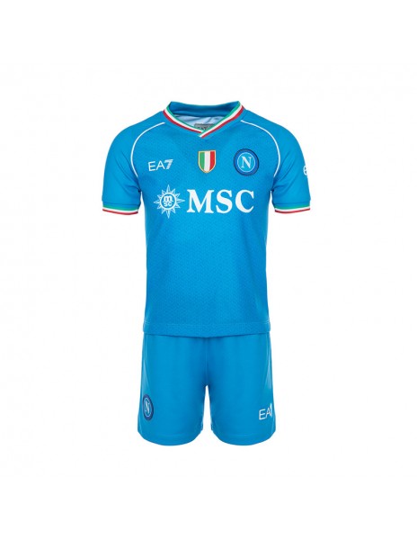 Napoli Home Kit Kids EA7 MSC 2023/2024