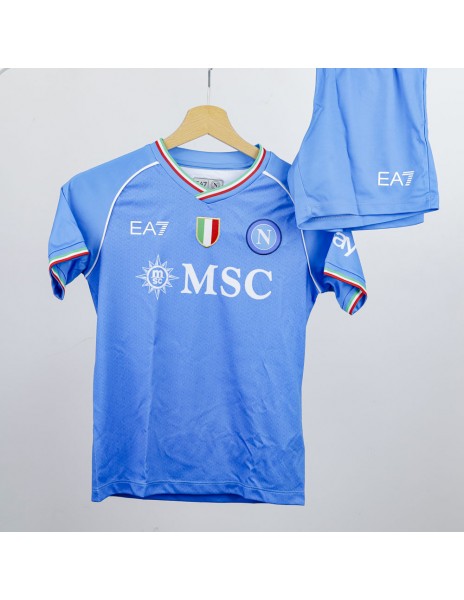 Napoli Home Kit Kids EA7 MSC 2023/2024